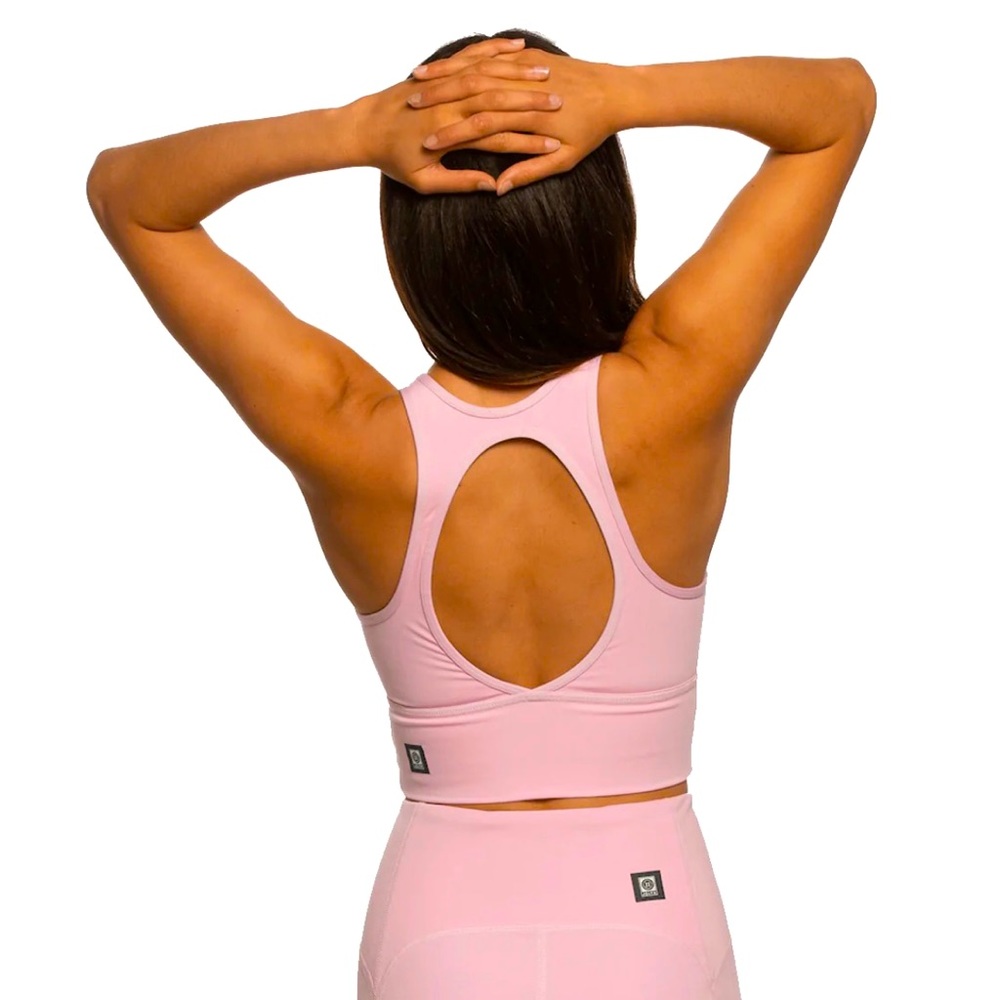 Jolyn Rae Sports Bra Top S Rose Quartz